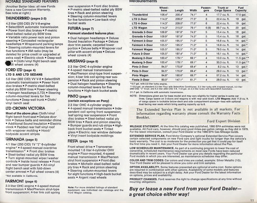 1980 Ford Full Line Brochure Page 10